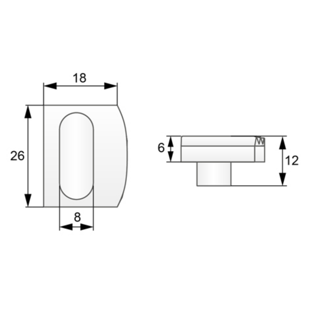 Insert de Connecteur pour Verre, Blanc