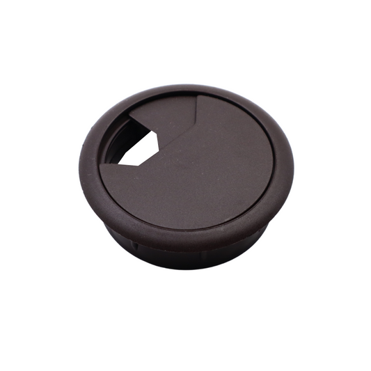 Passe-câble en plastique 60mm - Marron très foncé
