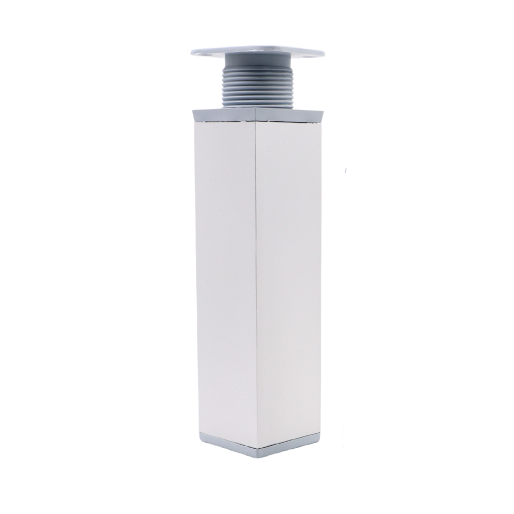 Pied de meuble carré réglable 40x40mm - 150mm - Aluminium
