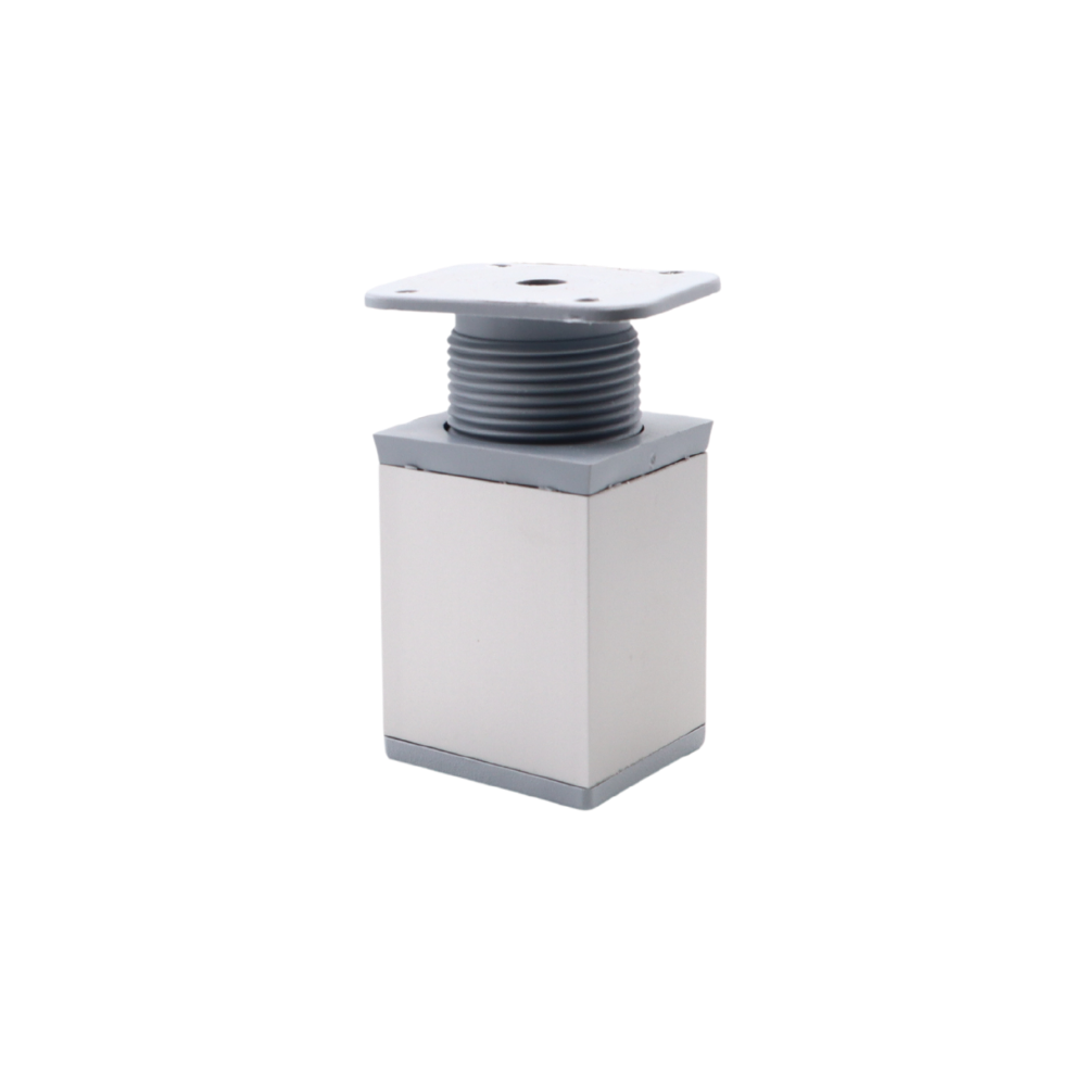 Pied de meuble carré réglable 40x40mm - 60mm - Aluminium