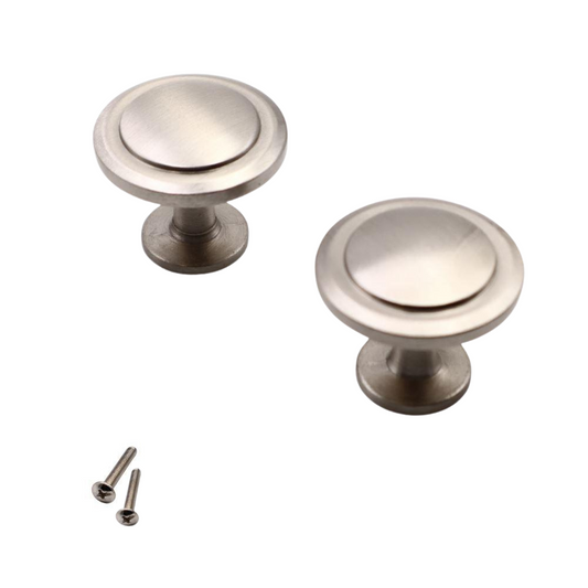 Bouton de meuble - Acier Brossé
