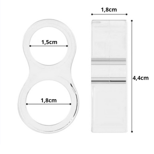 Butoir de porte pour poignée 2 pièces