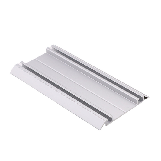 Rail à Double Fond en Aluminium 560cm - Argent Anodisé