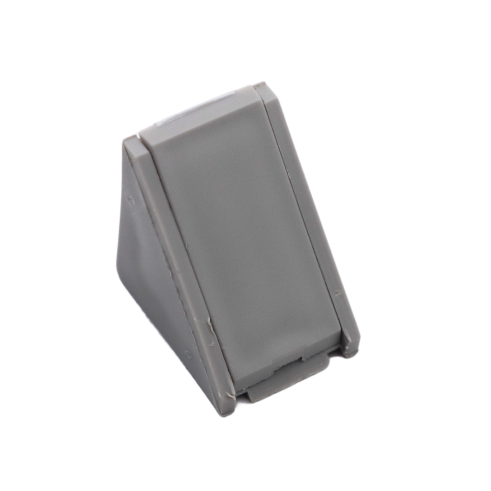 Équerre d'angle plastique - Gris 100 pièces