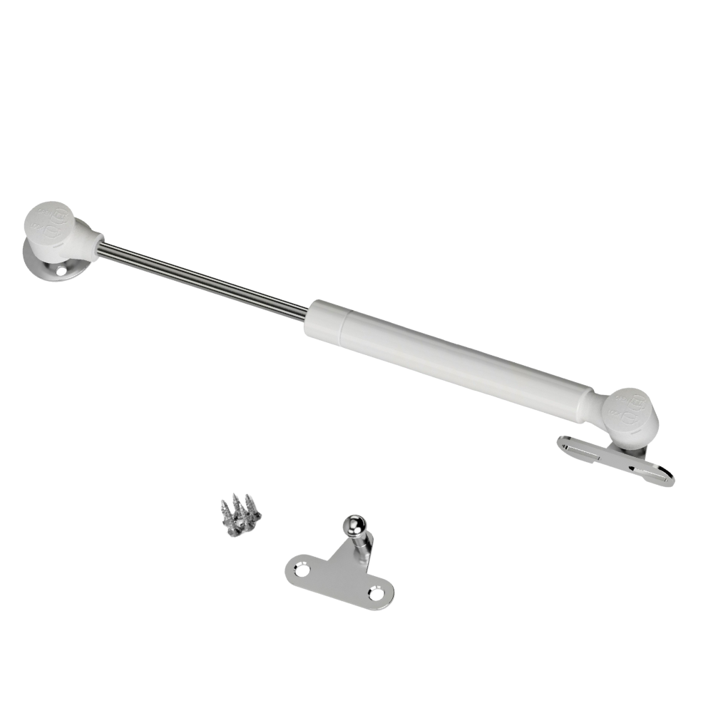 Verin de porte à gaz 250mm - 60N - Blanc