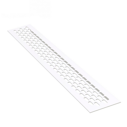 Grilles d'aération en Aluminium 480x80mm - Blanc