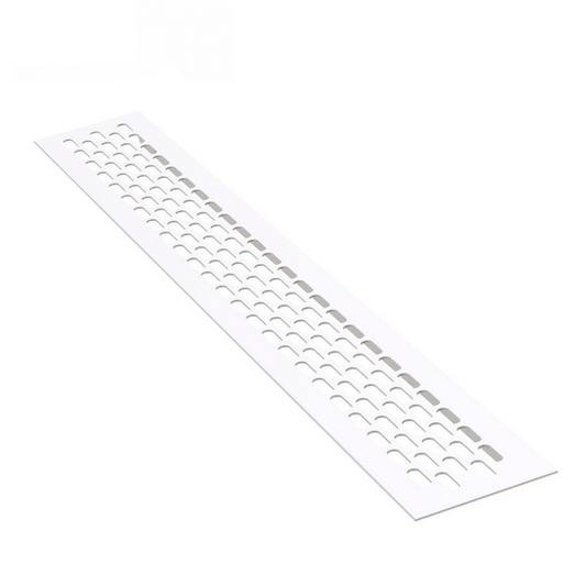 Grilles d'aération en Aluminium 480x80mm - Blanc