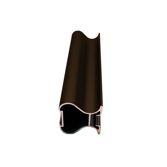 NOAH 10mm Poignée Verticale en Aluminium Profil 270cm - Cognac Anodisé