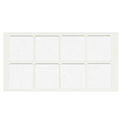 Patin feutre auto-adhésif 50x50mm - Blanc