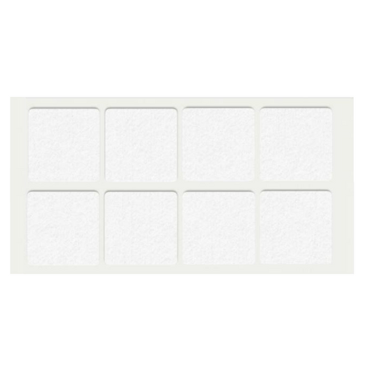 Patin feutre auto-adhésif 50x50mm - Blanc