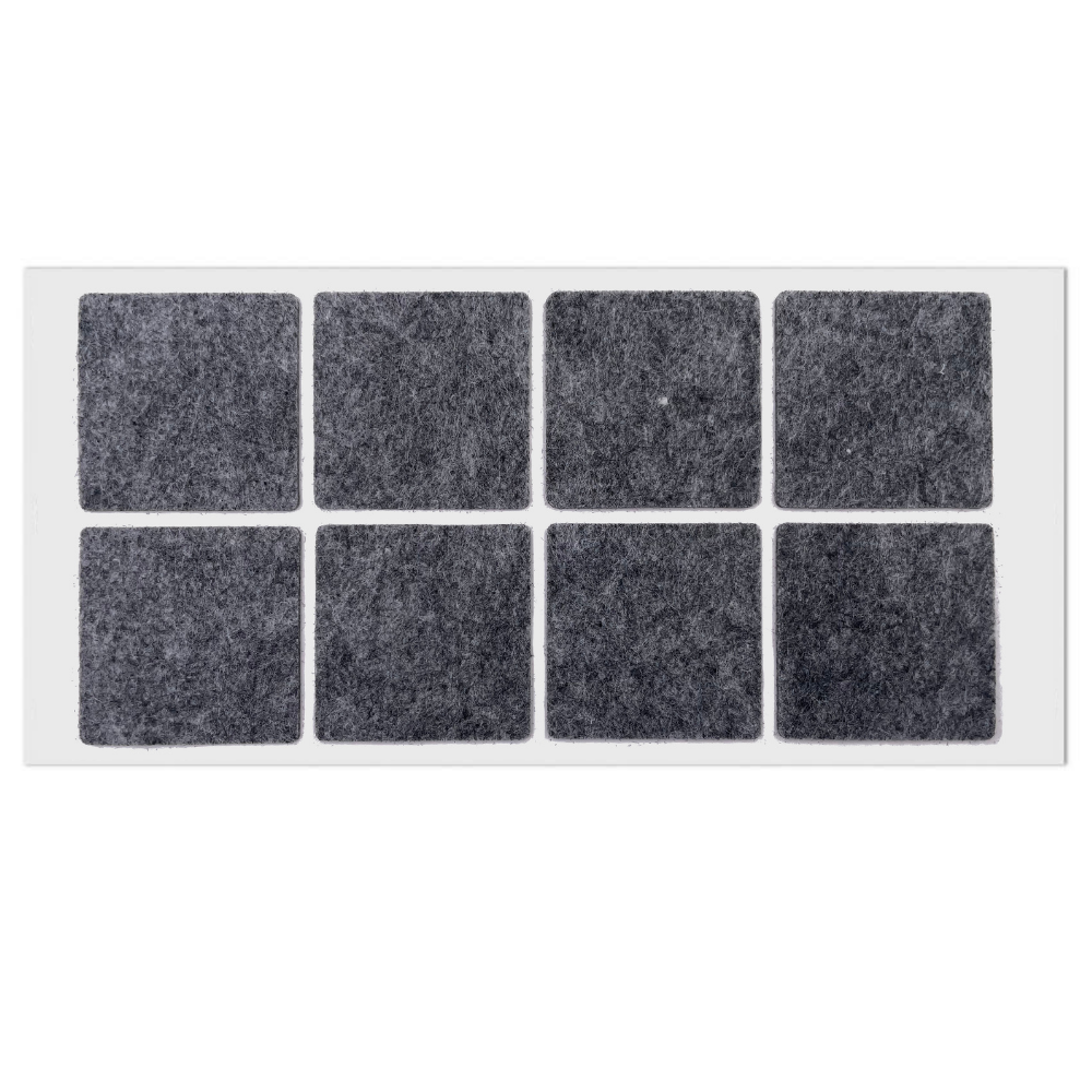 Patin feutre auto-adhésif 50x50mm - Gris