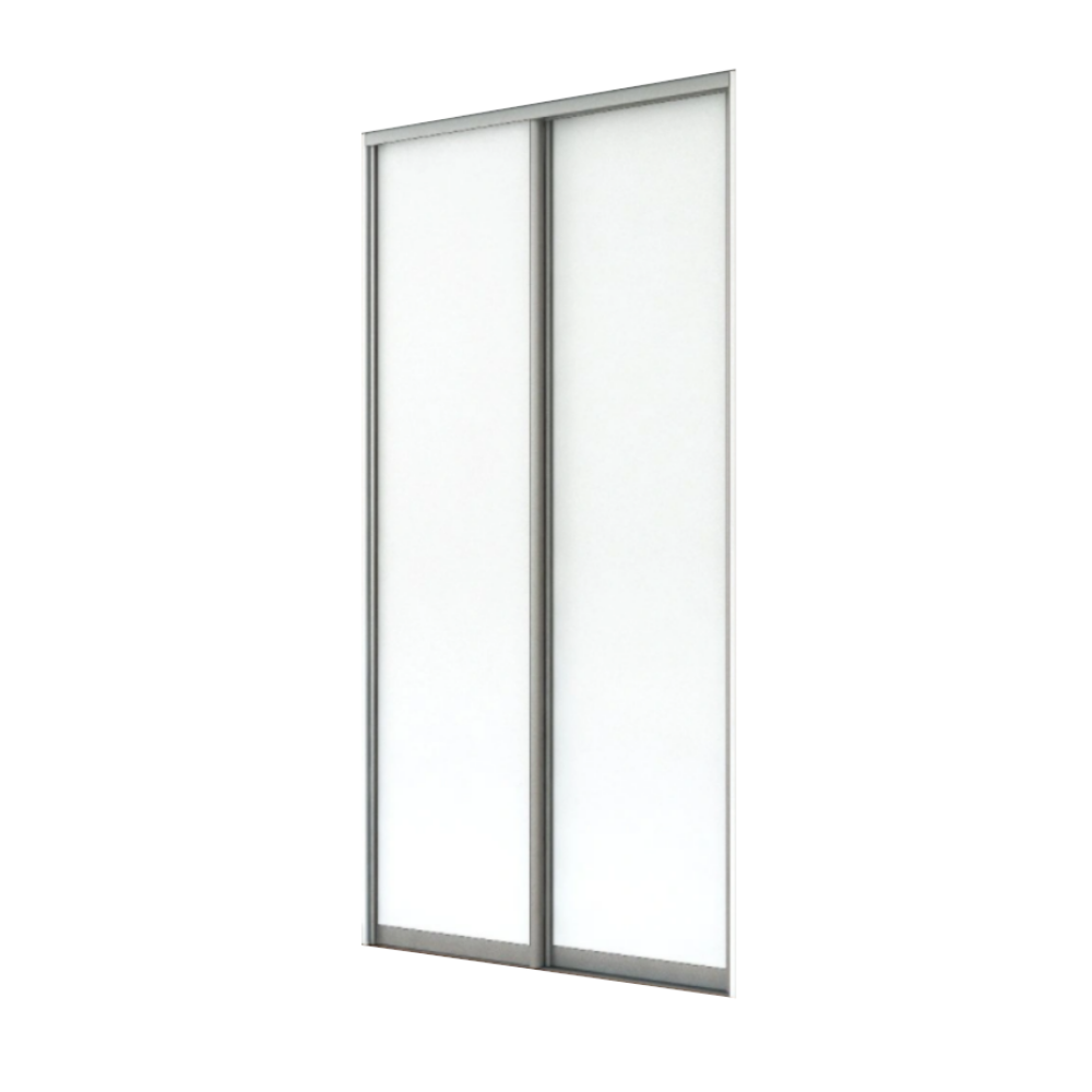 2x Portes d'armoire coulissantes - H: jusqu'à 2750mm L: 1200mm - MFC Blanc