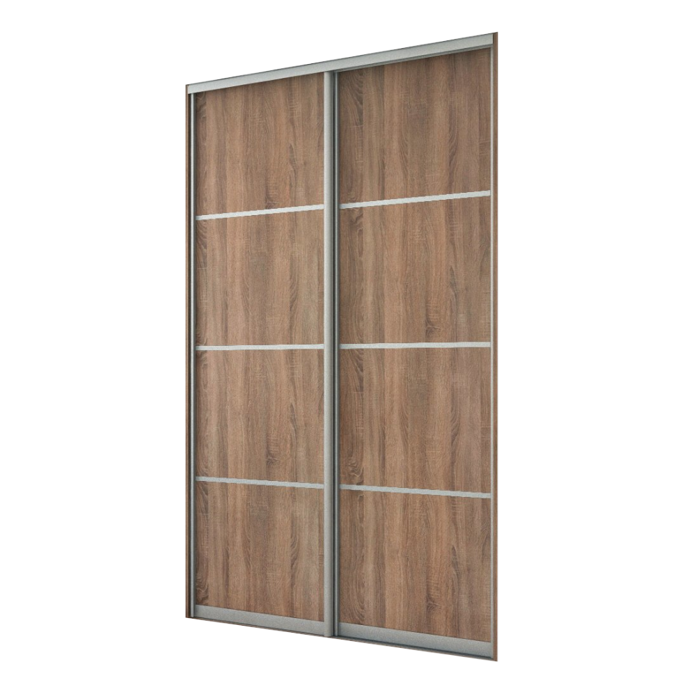 2x Portes d'armoire coulissantes - H: jusqu'à 2750mm L: 1800mm - MFC