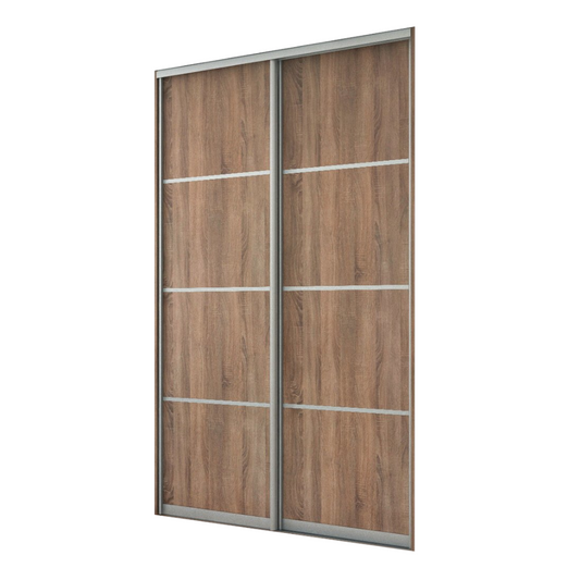 2x Portes d'armoire coulissantes - H: jusqu'à 2750mm L: 1800mm - MFC