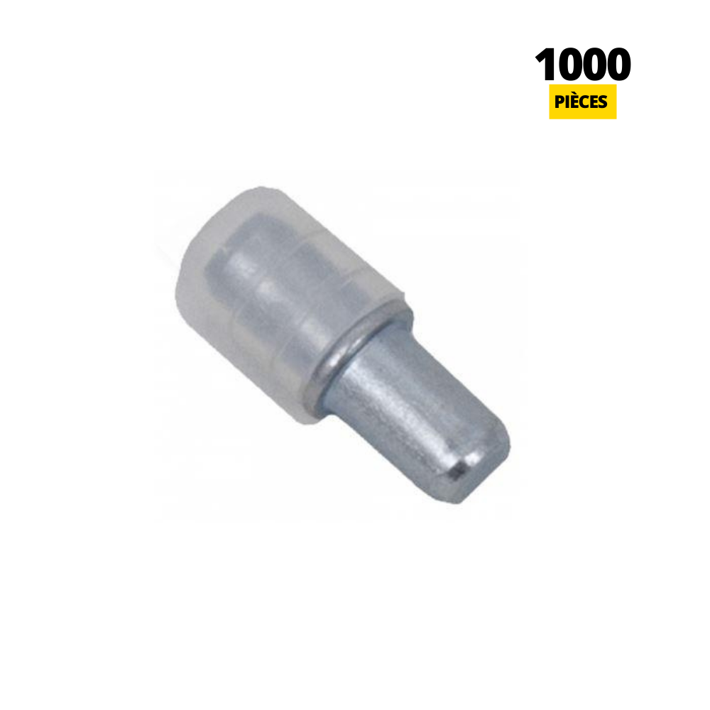 Taquets pour Étagères Métalliques, Goupilles de Support d'Étagère Broches  avec recouvrement en plastique Ø5mm (1000 pièces)