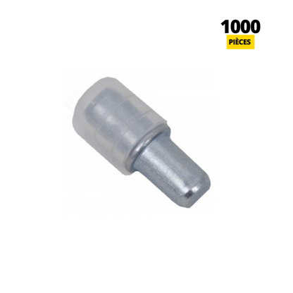 Taquets pour Étagères Métalliques, Goupilles de Support d'Étagère Broches  avec recouvrement en plastique Ø5mm (1000 pièces)