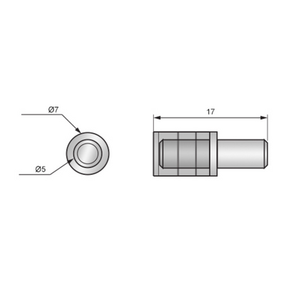 Taquets pour Étagères Métalliques, Goupilles de Support d'Étagère Broches  avec recouvrement en plastique Ø5mm (1000 pièces)