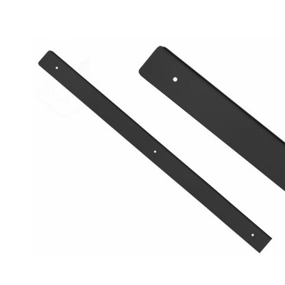 Bande latérale pour plan de travail 38 mm R-3 anodisé noir NTP Gauche 