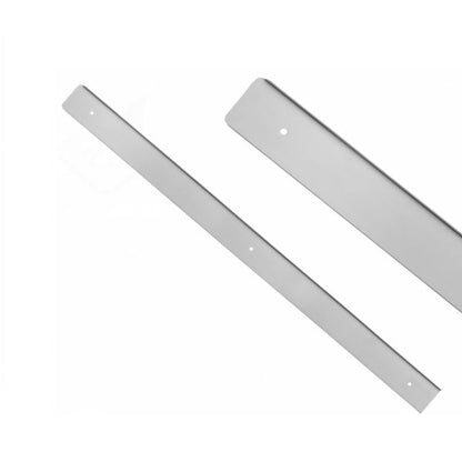Bande latérale pour plan de travail de 38 mm R-3, Argent anodisé NTP Gauche 
