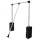 Barre de penderie escamotable - boîtier noir 45-60cm NTP 