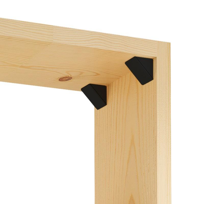Équerre d'angle plastique - Noir 200 pièces Furnica 