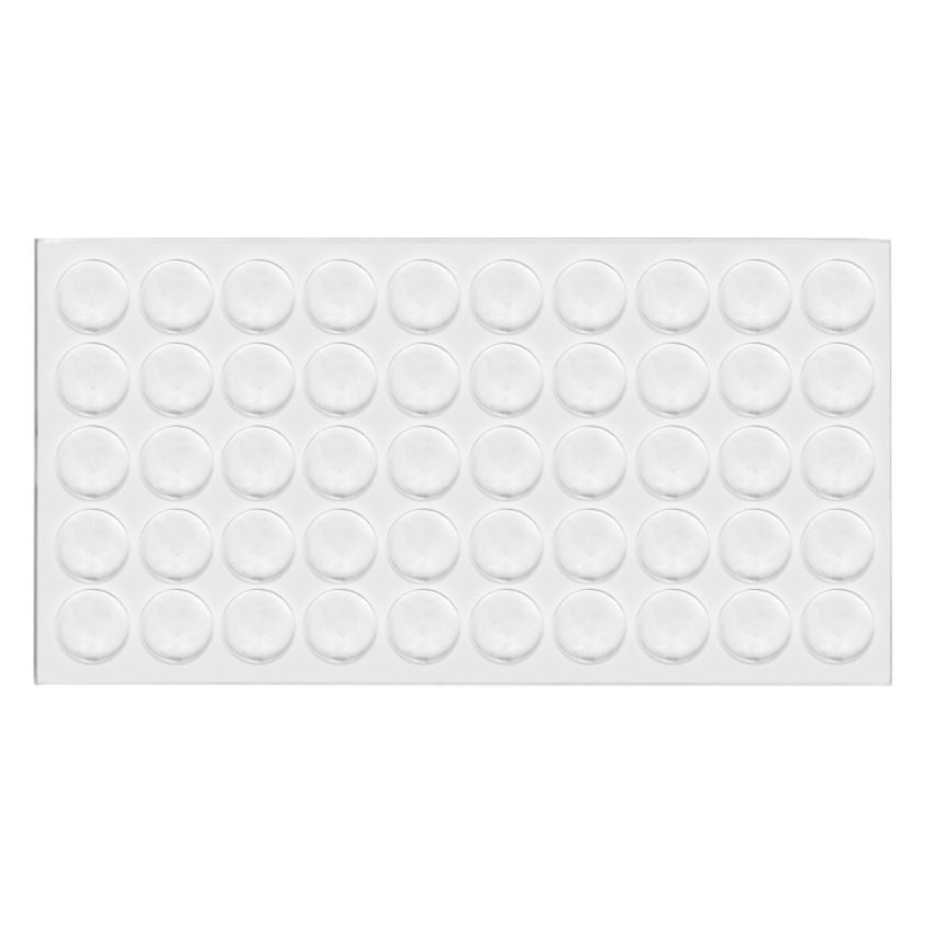 Pastille autocollante ronde transparente 10x1.6mm NTP Ø10x1.6mm 