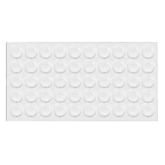Pastille autocollante ronde transparente 10x1.6mm NTP Ø10x1.6mm 