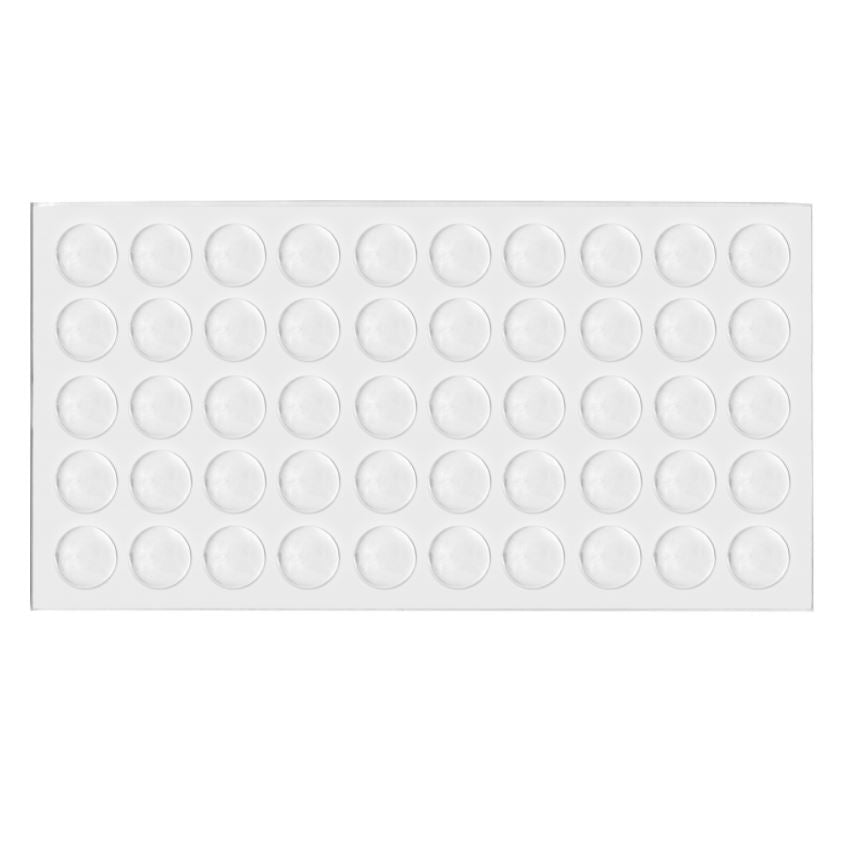 Pastille autocollante ronde transparente 9x2mm NTP Ø9x2mm 