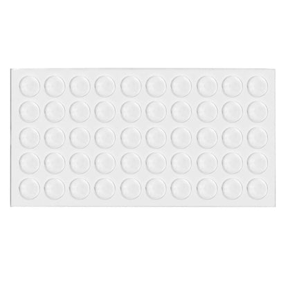 Pastille autocollante ronde transparente 9x2mm NTP Ø9x2mm 