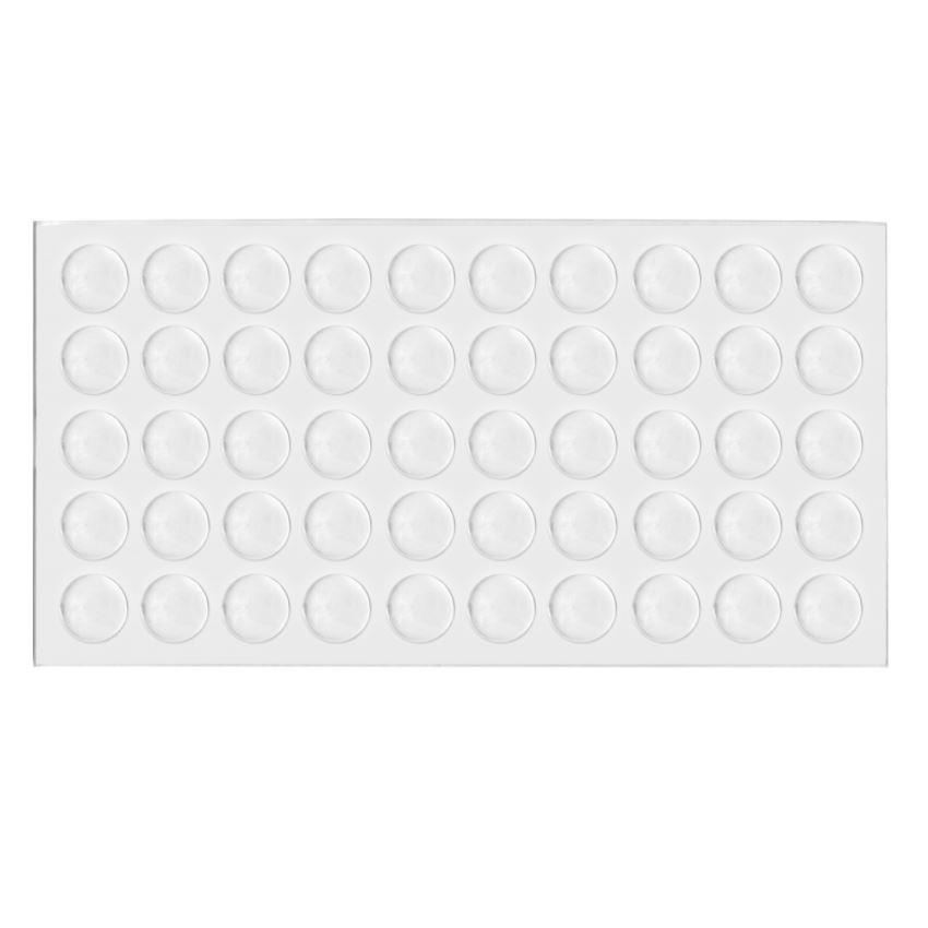Pastille autocollante ronde transparente 9x2mm NTP Ø9x2mm 