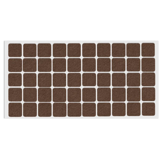 Patin feutre auto-adhésif 20x20mm - Marron NTP Marron 