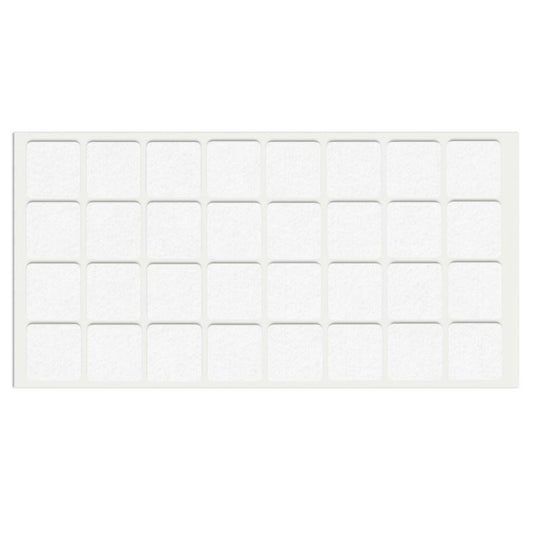 Patin feutre auto-adhésif 25x25mm - Blanc NTP Blanc 