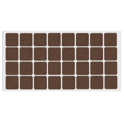 Patin feutre auto-adhésif 25x25mm - Marron NTP Marron 
