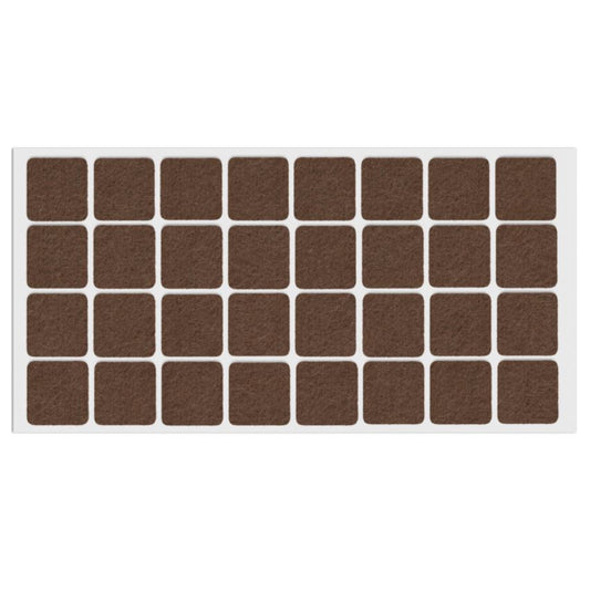 Patin feutre auto-adhésif 25x25mm - Marron NTP Marron 