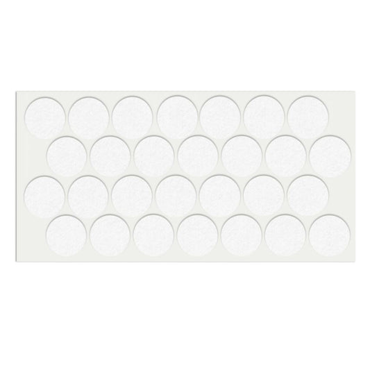 Patin feutre auto-adhésif 28mm - Blanc NTP Blanc 