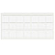 Patin feutre auto-adhésif 30x30mm - Blanc NTP Blanc 