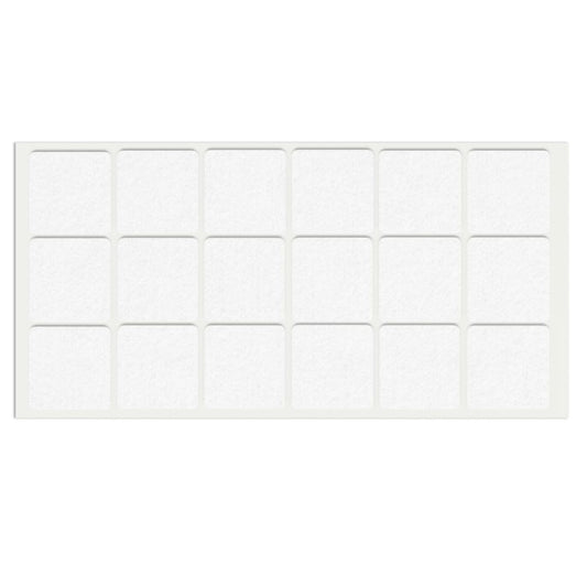 Patin feutre auto-adhésif 35x35mm - Blanc NTP Blanc 