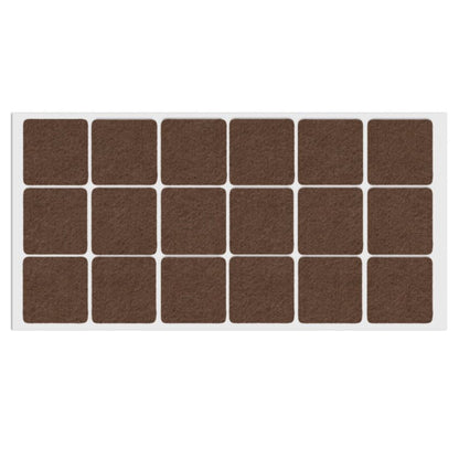 Patin feutre auto-adhésif 35x35mm - Marron NTP Marron 