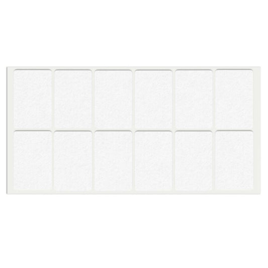 Patin feutre auto-adhésif 35x55mm - Blanc NTP Blanc 