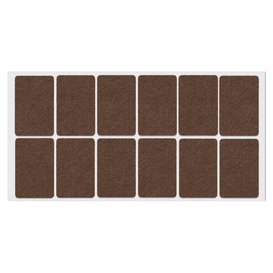 Patin feutre auto-adhésif 35x55mm - Marron NTP Marron 