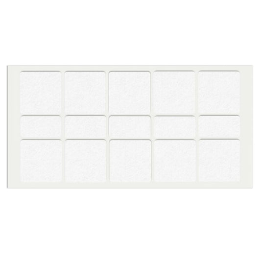 Patin feutre auto-adhésif 40x40mm - Blanc NTP Blanc 