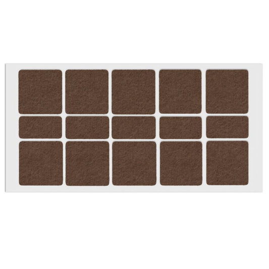 Patin feutre auto-adhésif 40x40mm - Marron NTP Marron 