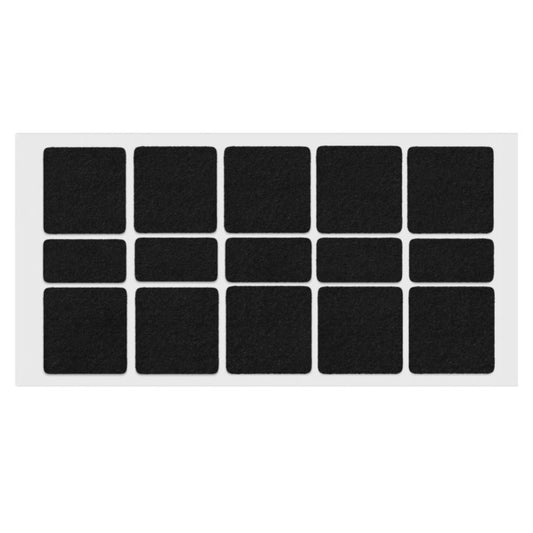 Patin feutre auto-adhésif 40x40mm - Noir NTP Noir 