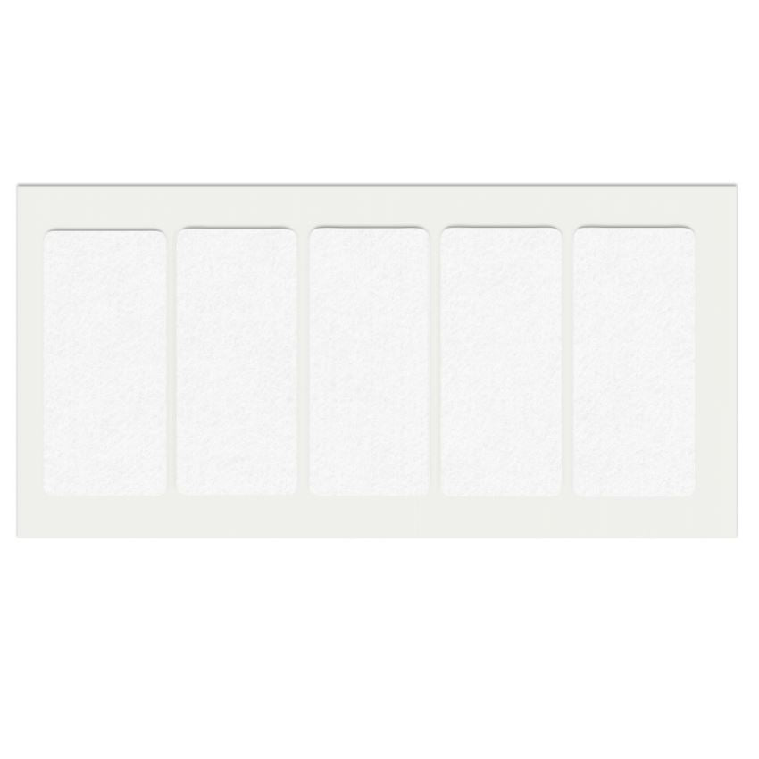 Patin feutre auto-adhésif 40x90mm - Blanc NTP Blanc 