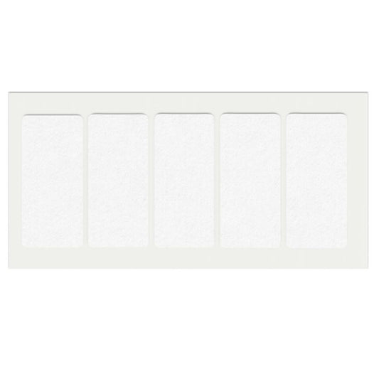 Patin feutre auto-adhésif 40x90mm - Blanc NTP Blanc 