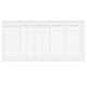 Patin feutre auto-adhésif 40x90mm - Blanc NTP Blanc 
