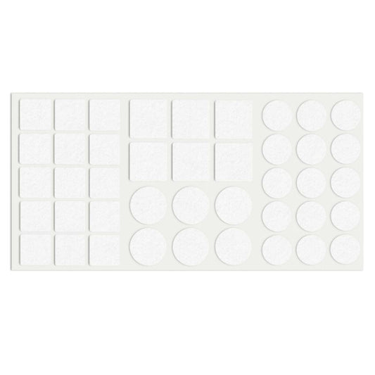 Patin feutre auto-adhésif ronds et carrés - Blanc NTP Blanc 