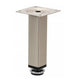 Pied de meuble carré réglable 25x25mm - 120mm Satin NTP 120mm Satin 