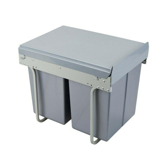 Poubelle de cuisine encastrable - 2x20L - 40cm Cabinet Furnica 