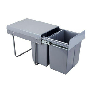 Poubelle de cuisine encastrable - 2x20L - 40cm Meuble